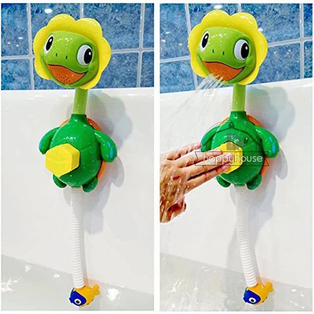 Baby Bath Toys for Kids Duck Turtle Sucker BaBy Bath Toys Spray Water Toys for Kids Outside Pool Bathtub Toys Sprinkler Shower 2