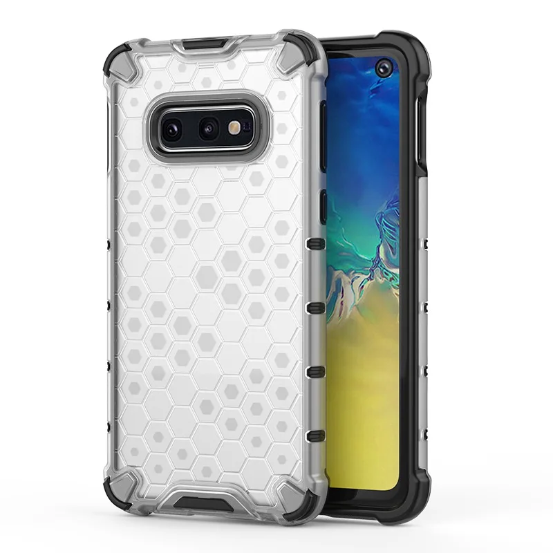Гибридный ТПУ+ ПК защитный прозрачный чехол с Сотами для samsung Galaxy M30S A20S A10S Note 10 Plus A70 A40 A10 чехол