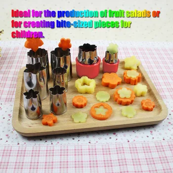 

TTLIFE 8Pcs/set Cake Cutting Vegetable Fruit DIY Cutting Cutter Set Food Decor Cute Shaper Durable Kitchen Tool Cutter Mold
