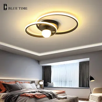 

New Led Chandelier Black&Gold Modern Ceiling Chandelier for Bedroom Living room Kitchen Dining room Lustre LED Lighting Fixtures