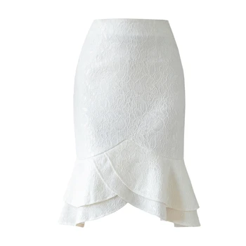 

Office Sexy Skirts Summer Elegant Professional Korean Pleated Skirts Womens Party Irregular Faldas Mujer Women Clothes YY50SW