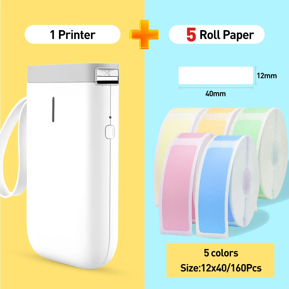D11 Wireless label printer Portable Pocket Label Printer Portable BT Thermal Label Printer Fast