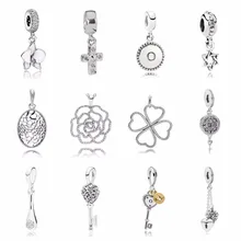 PDB DZ 07 любовь качество лепестки современный это мое сердце сверкающая Роза ожерелье подвеска ключ оригинальные ювелирные изделия для женщин