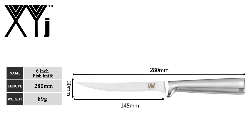 XYj ножи для обвалки из нержавеющей стали, отличный кухонный нож для филе, выпотрошенный нож для скульптуры рыбы, японский антипригарный нож для обвалки