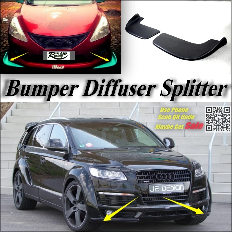 Автомобильный Разветвитель диффузор бампер утка губа для Audi Q7 комплект тюнинга