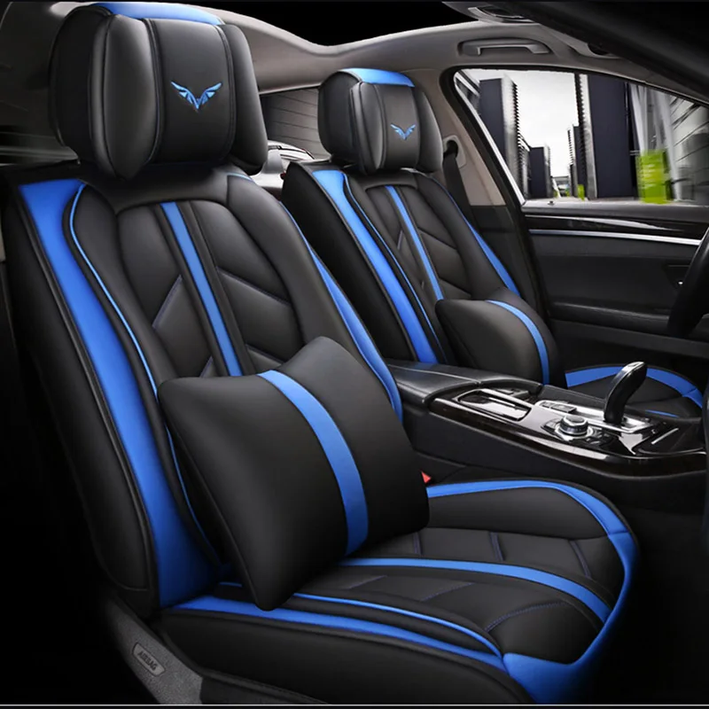 Универсальные кожаные чехлы для автомобильных сидений Dodge All Model Ram Crew Cab Challenger Daytona