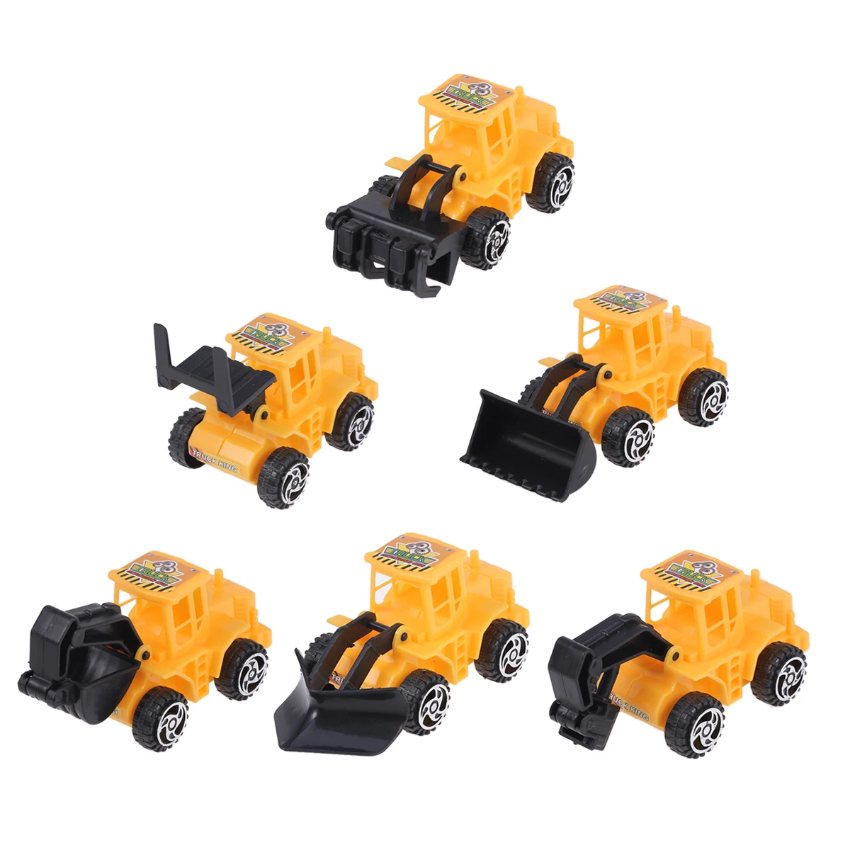 6 шт. мини-конструктор грузовик обучающая модель игрушки украшения торт Tooper вечерние подарки