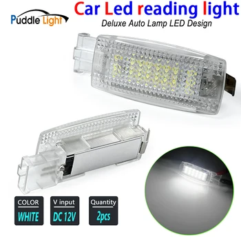 

2PCS Car led indoor reading lamp ceiling light for Seat Toledo Leon Alhambra MK2 MK1 Altea For Skoda Superb Fabia 12V white