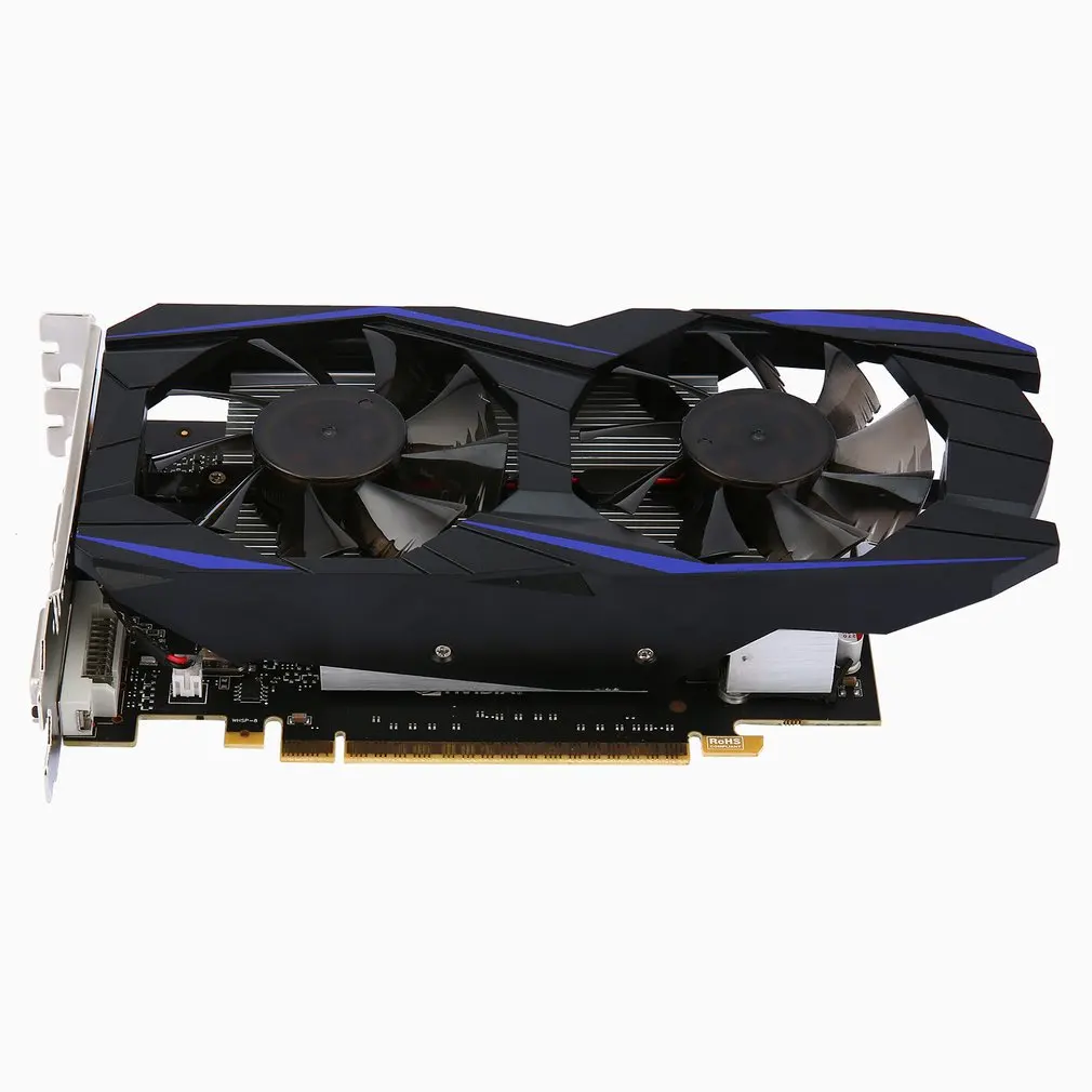  1GB DDR5 128Bit Gaming Graphics Card With Cooling Fan HDMI & VGA & DVI Port PCI-Express GPU For NVI