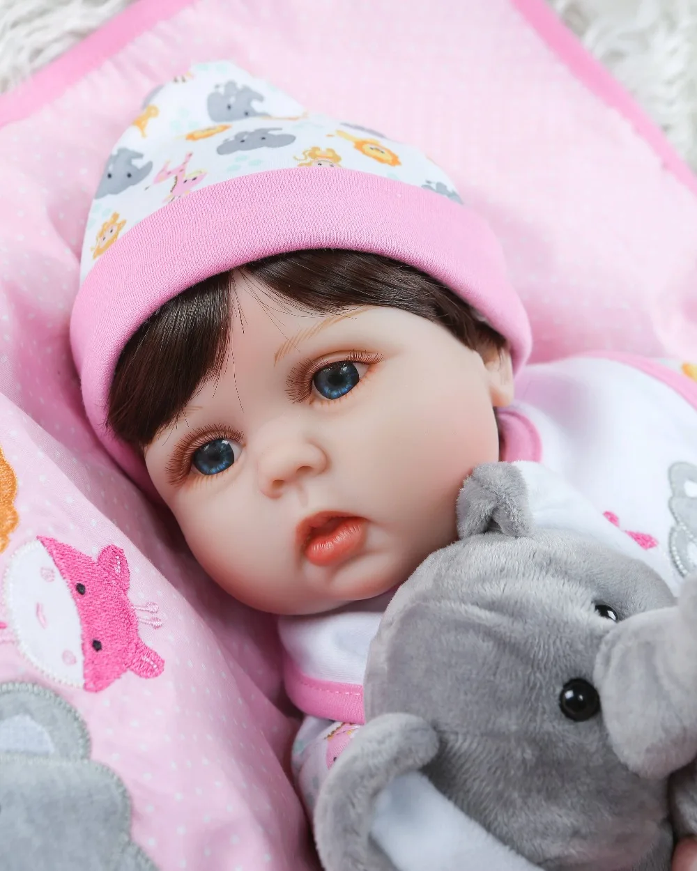NPK 55 см мягкие силиконовые куклы Reborn Baby, детская живая кукла как настоящая Boneca Bebes Реалистичная настоящая Девочка Кукла Reborn подарки на день рождения