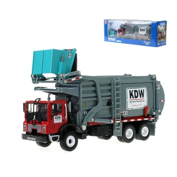 

Alloy Diecast Barreled Garbage Carrier Truck 1:24 Waste Material Transporter Vehicle Model Hobby Toys For Kids Christmas Gift