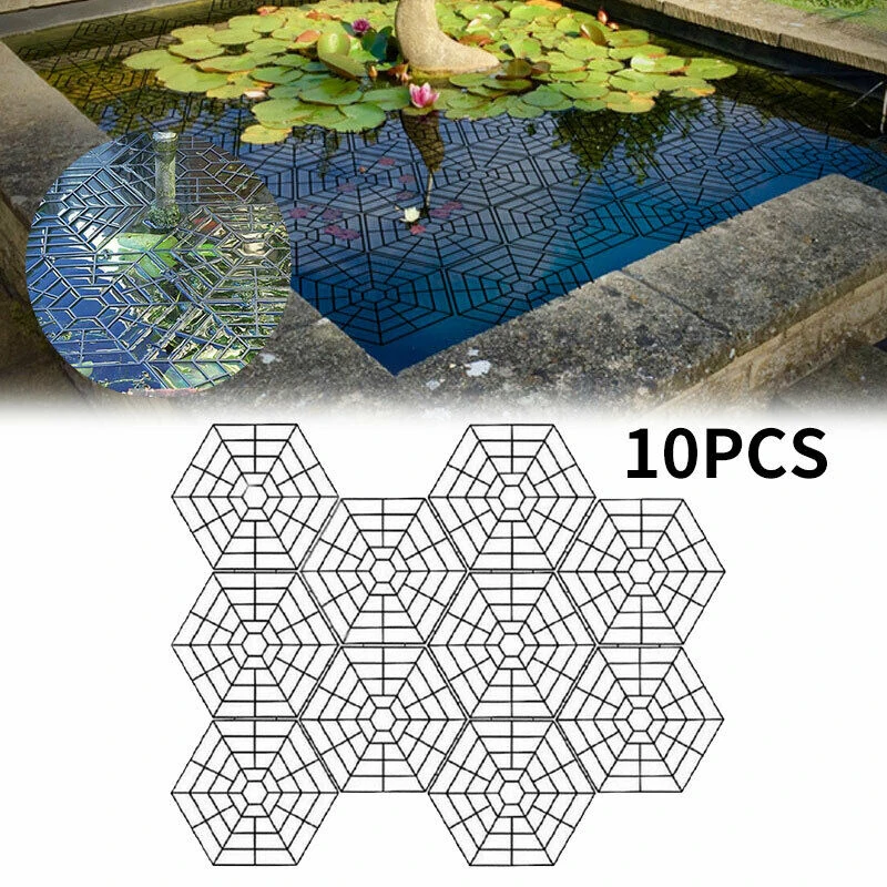 10x   Guard Grid Plastic Floating Net Cover Pond Protector Cats Deterrent