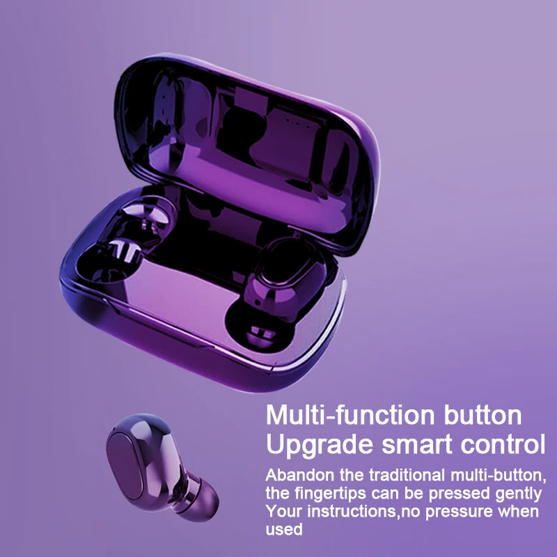 TWS 5 0 Bluetooth Earphone HIFI Sounds Sport Wireless Headphone Handsfree Headset Stereo Gaming Headphones