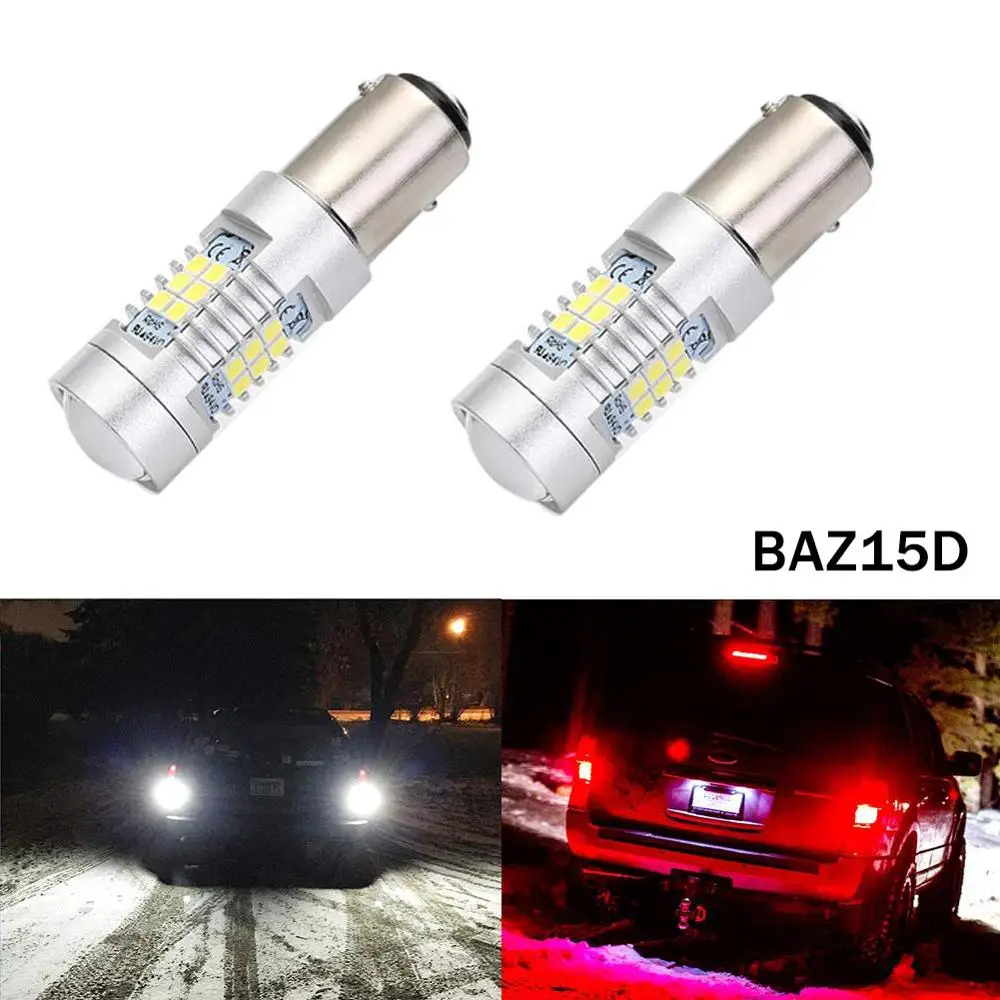 VANSSI 2 шт PY21/5W BAZ15D 1157 светодиодный ные светильник пы Автомобильные светодиодные