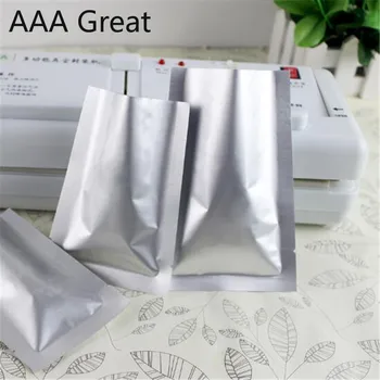 

Open Top Aluminum Foil Packaging Bags Heat Seal Vacuum Mylar Pouches Storage Bag Grain Candy Nuts Wholesale 50pcs/Lot