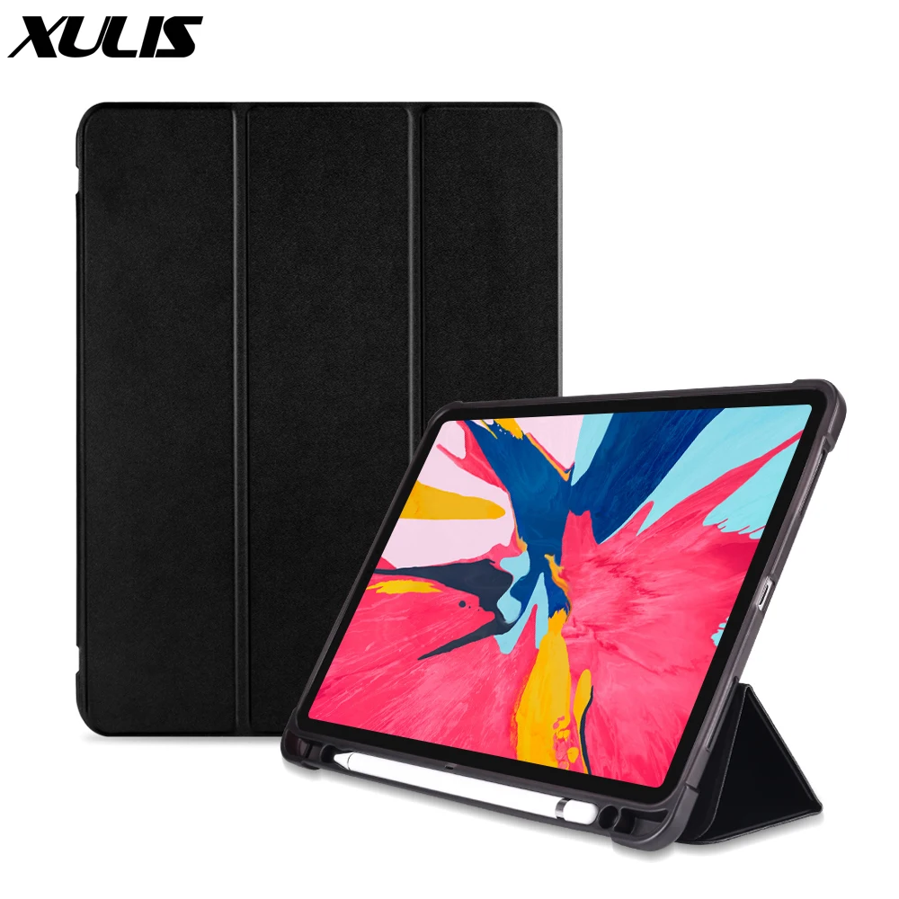 

Funda For iPad Pro 11 2018 Case Leather Silicone Soft Back Cover for ipad Pro 11 Case with Pencil Holder A1980/A2013/A1934/A1979