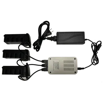 

LEORY 3-in-1 Smart Balance Battery Charger Adapter 3 PCS Connected Cable for Hubsan Zino Pro/ Zino H117S RC Drone Quadcopter