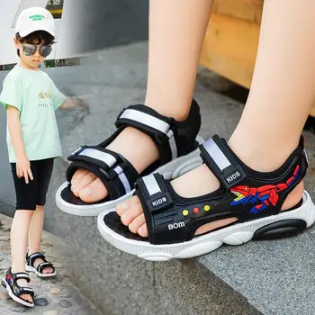 

Summer Kid Boys Sandals Cartoon Child slipper Infant Soft Bottom Shoe Casual Breathable Non-slip Footwear