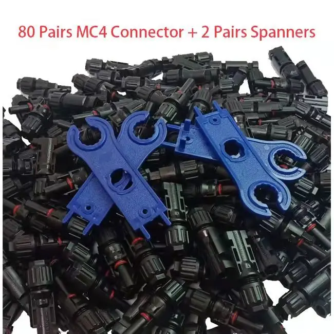 80 pairs 2 pairs 80 пар/лот, MC4 соединитель солнечной батареи MC4 соединители солнечной панели мужской и женский 30A 1000 В DC UL IP67 для солнечного кабеля - Цвет: 80 pairs 2 pairs