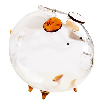 

Pig Piggy Bank Money Boxes Coin Saving Box Cute Transparent Glass Souvenir Birthday Gift For Children Kids