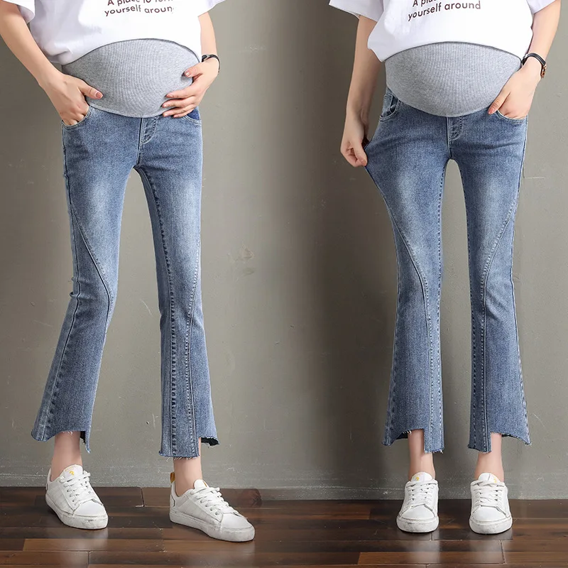 maternity bell bottom jeans
