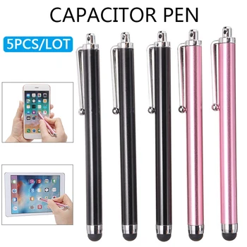 

5pcs/lot Random Color Capacitive Pen Touch Screen Stylus Pencil For iPhone Samsung iPad Tablet Smartphone Touchscreen Pen