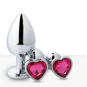 Anal Toys Heart-shaped Metal for Women Adult Sex Products Men Butt Plug Stainles Steel Anal Plugs Sex Vibrators Anal Dildo Toys 1