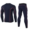 2022 Men Quick Dry Compression 2Pcs Running Set Long Sleeve Shirt+Pants Sport Suit Gym Fitness Rashguard Workout Clothes Custom ► Photo 3/6