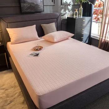 

Mattress Cove Pure Cotton Jacquard Terry Cloth Quilted Mattress Protector Waterproof Mattress Topper for Bed Anti-mite Bed Cover