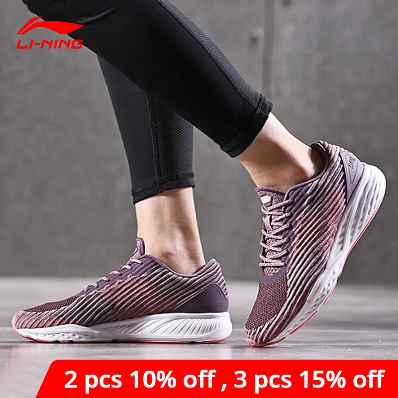 Li Ning/Женская обувь для бега на подушке LN CLOUD Спортивная с подкладкой из пряжи li ning