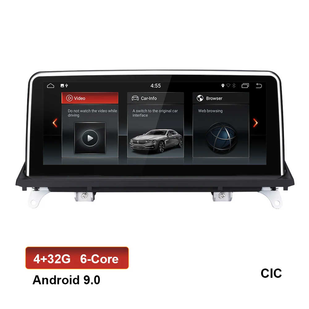 EBILAEN Android 9,0 автомобильный dvd-плеер для BMW X5 E70/X6 E71(2007-2013) CCC/CIC системный блок ПК Android навигация Мультимедиа ips - Цвет: CIC