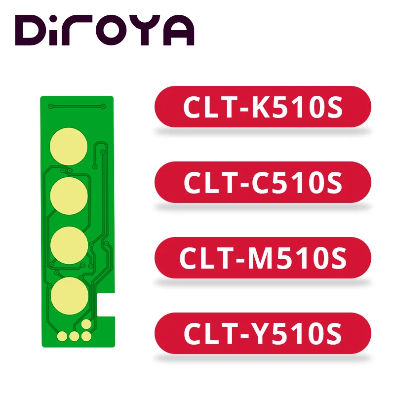 Чип CLT510S CLT K510S C510S M510S Y510S для тонер картриджа samsung SL C510 C510W C513 C513W C563FW C563W | Отзывы и видеообзор