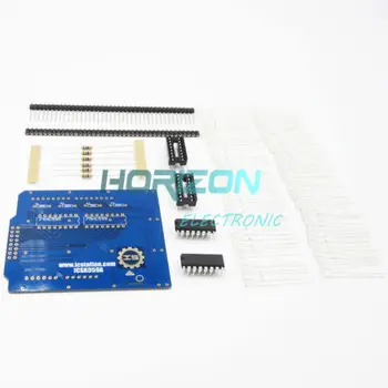 

High quality DIY Green 4X4X4 Light Cube Kit for Arduino uno shield LED Precise Kit