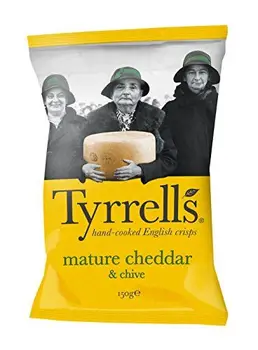 

Tyrrell's Mature Cheddar & Chives 150 g (Pack of 4 x 150 g