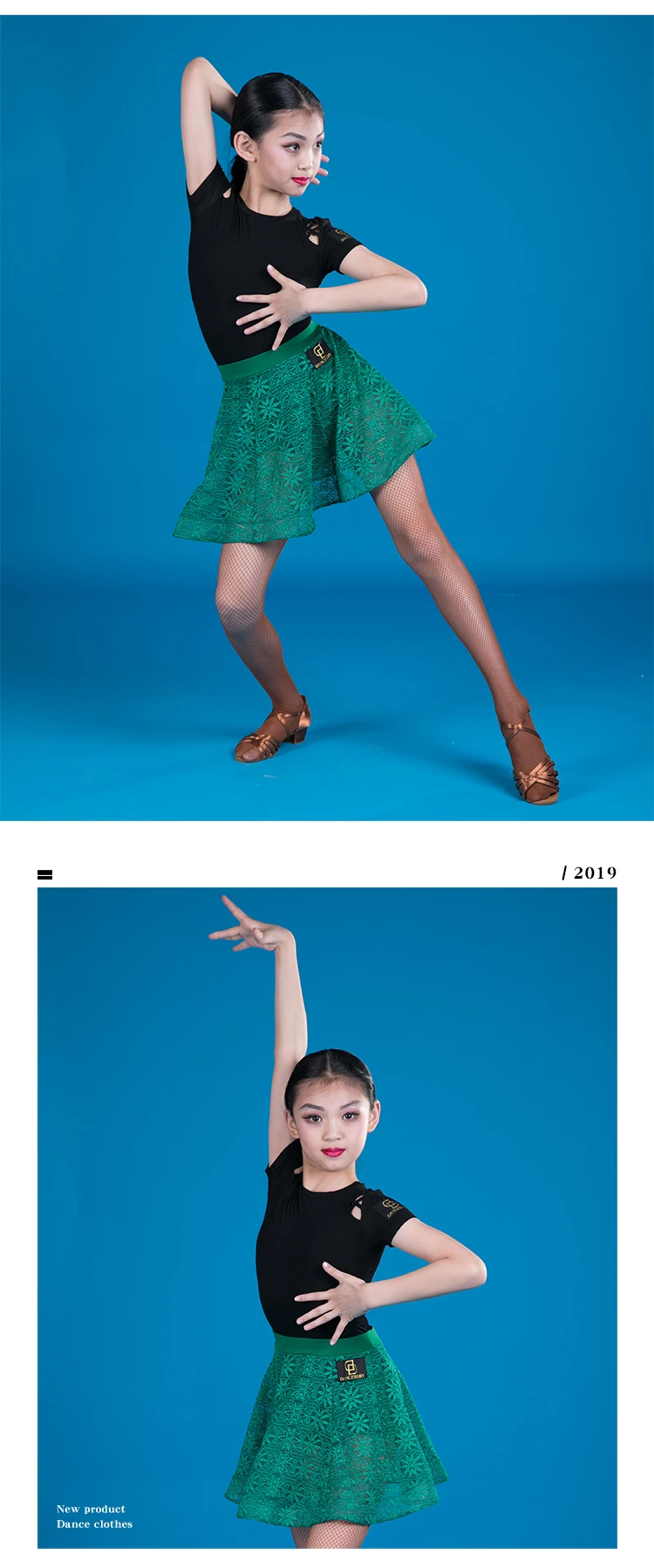 Новые Топы Для латинских танцев для девочек, 2019 латинское платье для танцев, топы, черный/зеленый/красный, одежда для латинских танцев