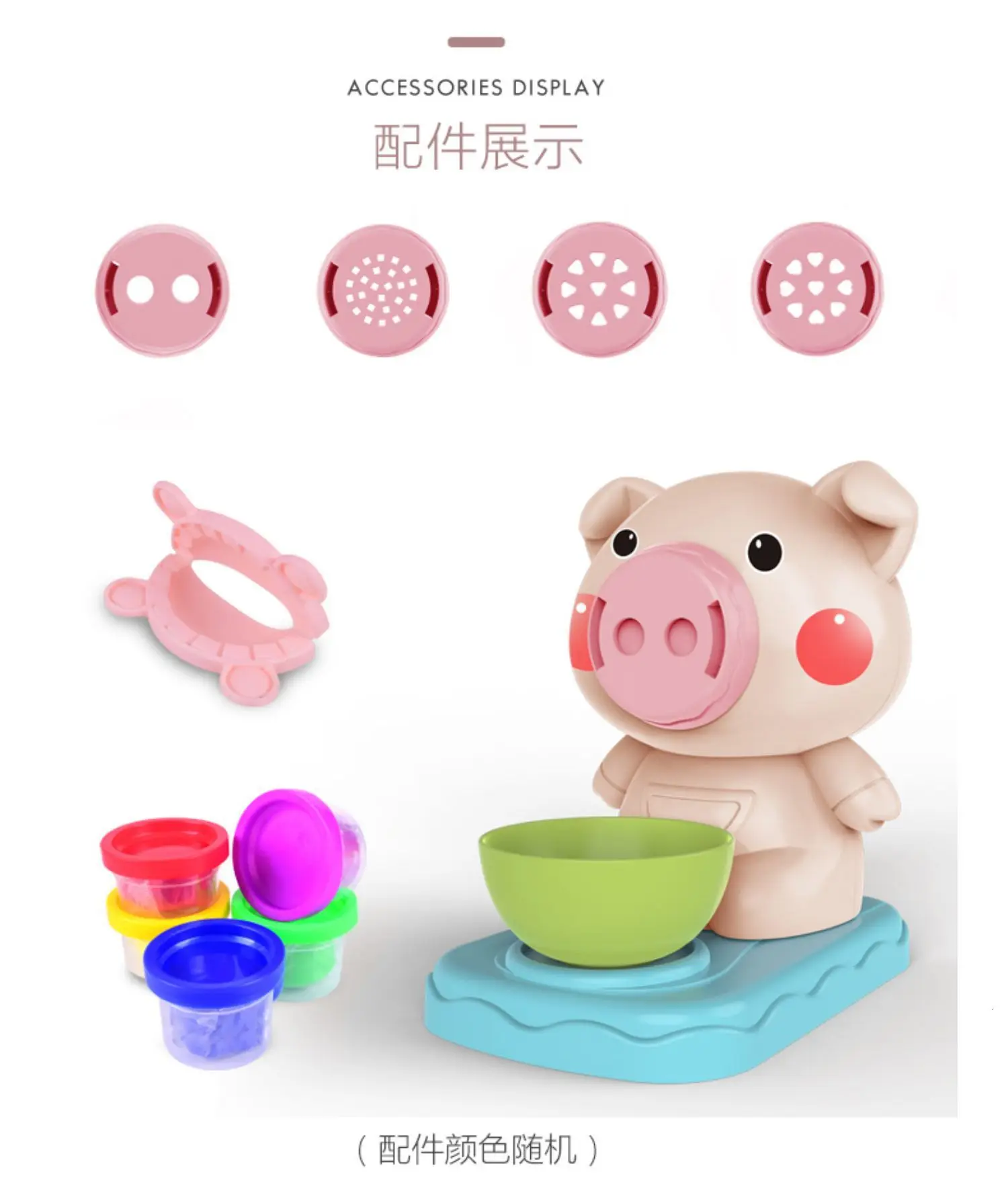 Creative 3D Educational Toys DIY Noodle Maker Modeling Clay Plasticine Tool Kit Design Hairstylist Model Toys For Children