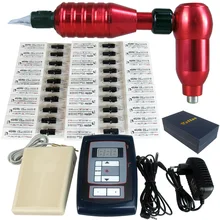 Полный Профессиональный набор татуировки 4,5 Вт Мотор роторные тату машины татуировки 50 Шт Набор иголок
