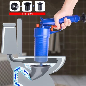 Hoge Druk Lucht Power Afvoer Blaster Gun Krachtige Handmatige Sink Plunger Cleaner Pomp Voor Toiletten Voor Badkamer Tool C1101 J Hoge Druk Lucht Power Afvoer Blaster Gun Krachtige Handmatige Sink Plunger Cleaner Pomp Voor Toiletten Voor Badkamer Tool C1101 J