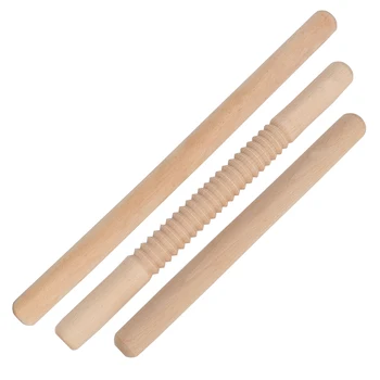 

NICEYARD Embossed Solid Wood Rolling Pin Dough Roller Cooking Tools Dumpling Wrapper Tool Cake Fondant Pastry Non-stick Pastry