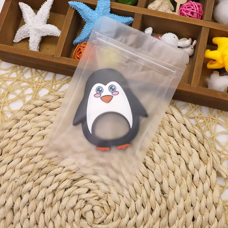 Силиконовые пищевые Прорезыватели для зубов DIY животные Пингвин Детские Прорезыватели для младенцев силиконовые Подвески подарок для прорезывания зубов детские игрушки