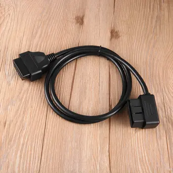 

Portable 100CM OBD II OBD2 16 Pin Male to Female Extension Cable Diagnostic Extender Cord Stable Performance