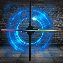 Upgrade 3D Hologram Advertising Display Fan High-Resolution & wifi Added Holo graphic Projector Fan Business Store Shop