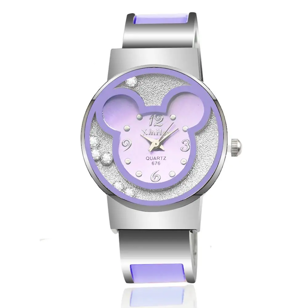 UTHAI-reloj de cuarzo CQ03 para niños y niñas, cronógrafo de muñeca con dibujos animados, de acero, ratón de regalos, 2020