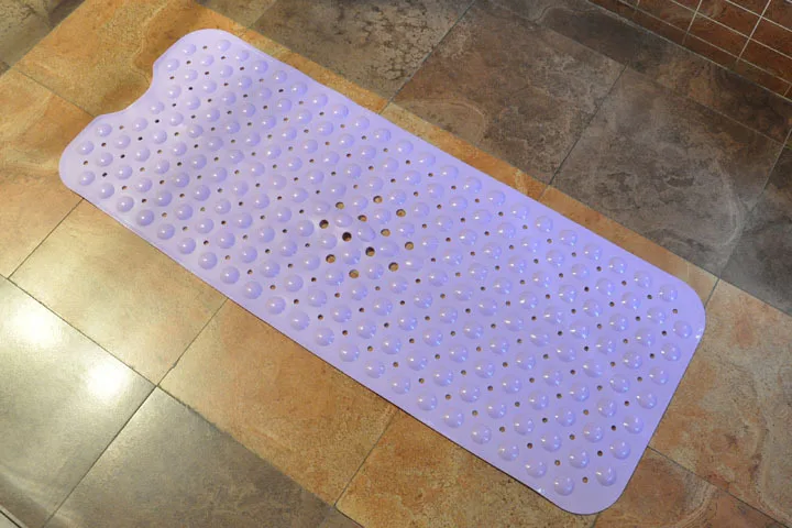 100*40cm Large Strong PVC Bathroom Mat Anti-slip Sution Cups Bath Mats Massage Particles Safety Baby Shower for Toilet Carpet