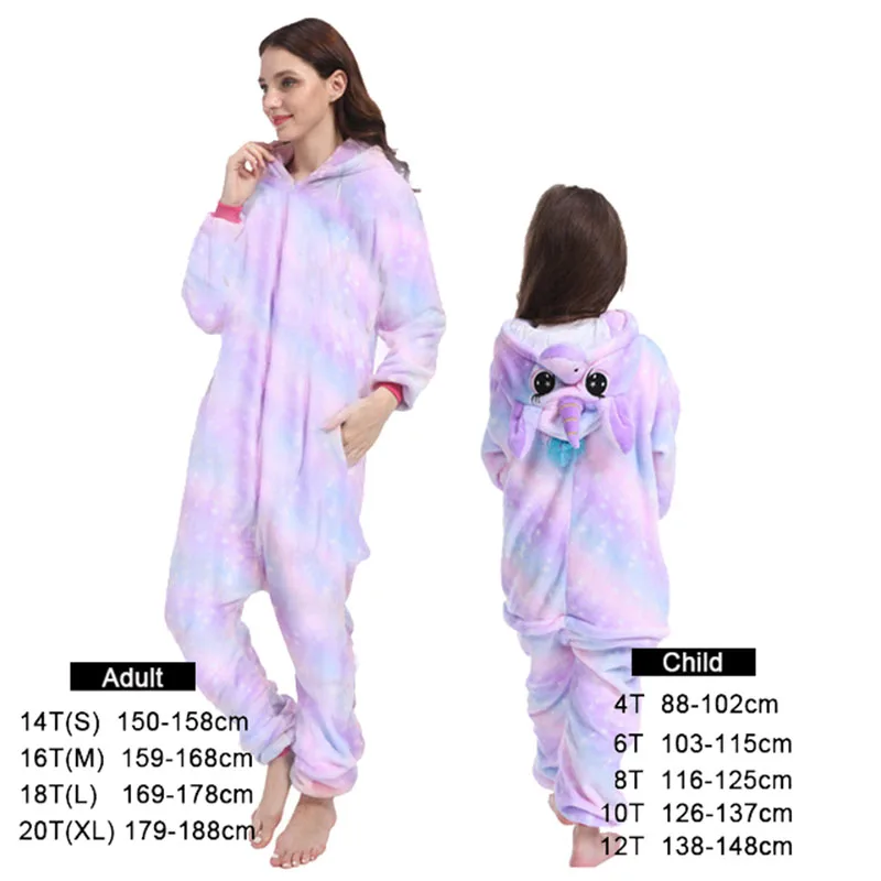 

Unicorn Boy Girl Pajamas Unicorn Winter Women Pajamas Cartoon Animal Licorne Onesie Pyjamas Kids Hooded Baby Sleepwear Jumpsuit
