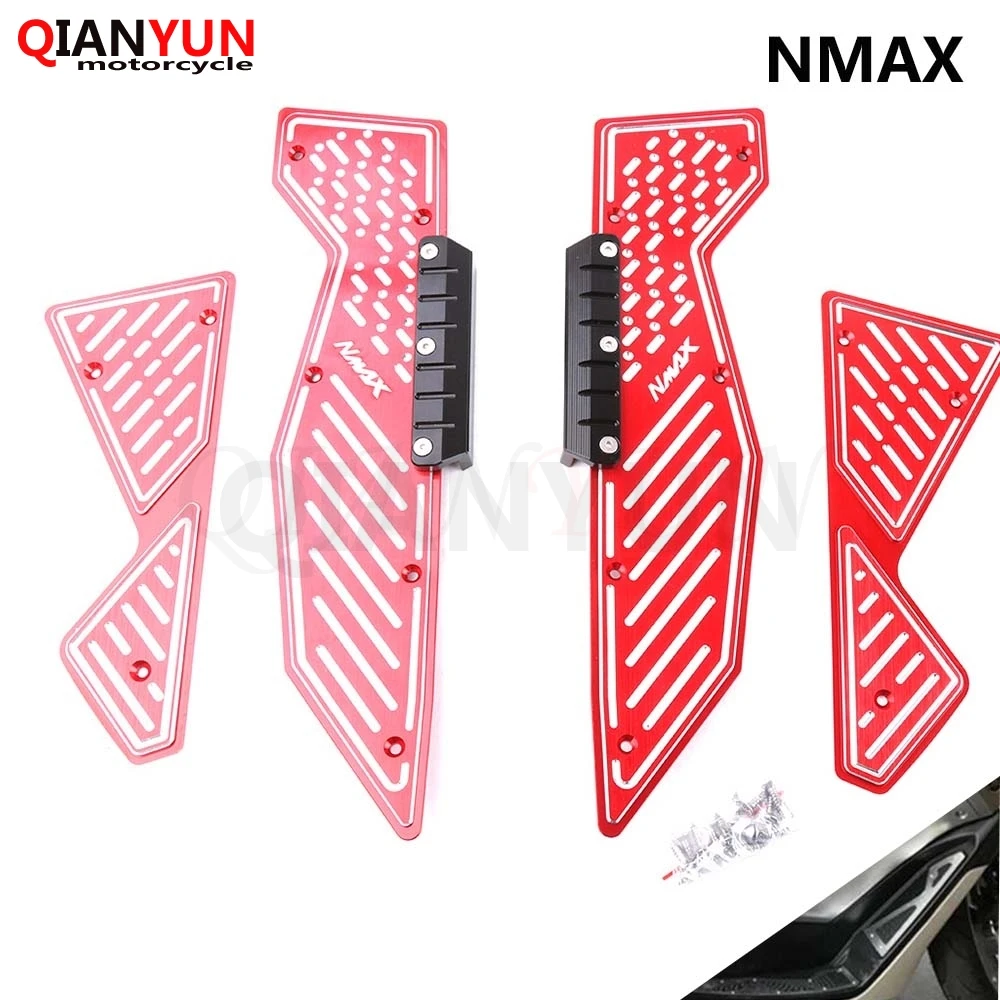 

For YAMAHA NMAX N-MAX 155 125 NMAX125 NMAX155 N-MAX155 15-17 Footrest Pedal Scooter Front & Rear Footboard Steps Foot Plate