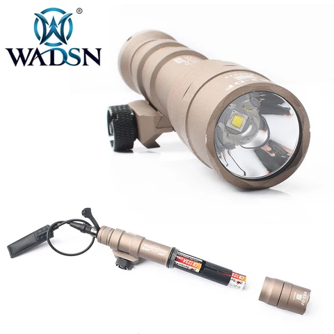 Wadsn Lanterna Tática Duplo Combustível Led Scout Luz 1400 Lumens Airsoft Tochas Milstd-1913 Rails Arma Luzes Wd04001 M600df