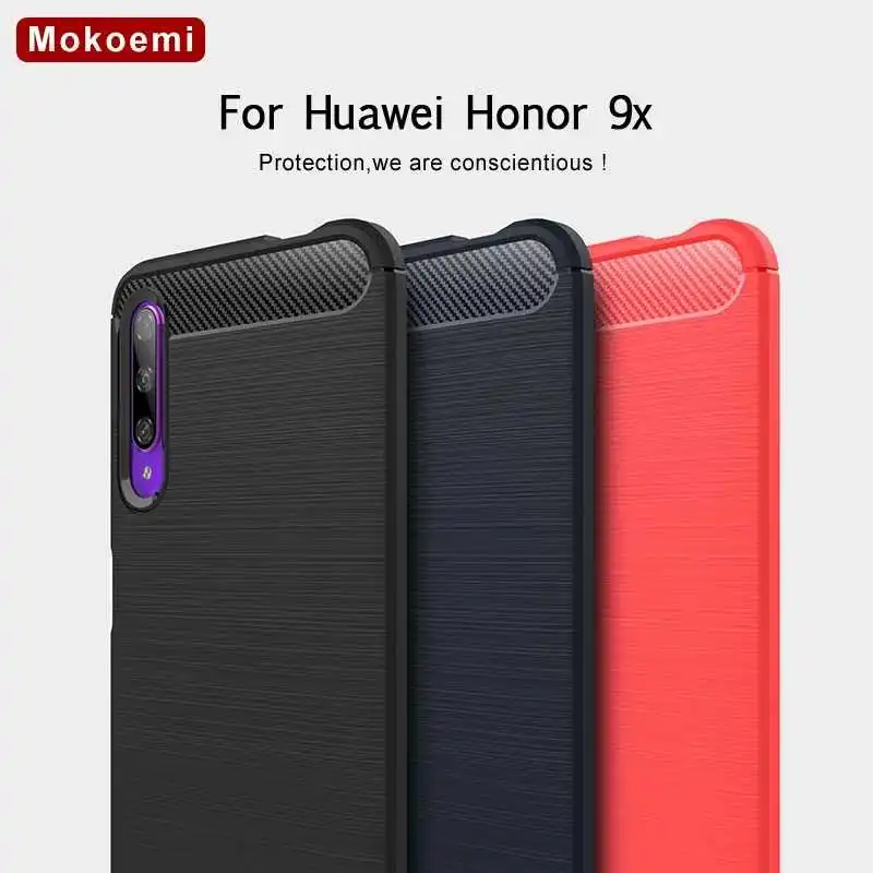 

Mokoemi Fashion Shock Proof Soft Silicone 6.59"For Huawei Honor 9x Case For Huawei Honor 9x Pro Cell Phone Case Cover