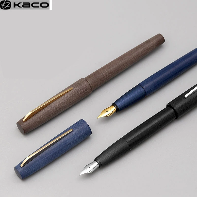 

Kaco Fountain Pen Kacogreen EF Hooded Nib Smooth Writing Exchangeable Ink Cartridge Classic Colorful Gift Set Package