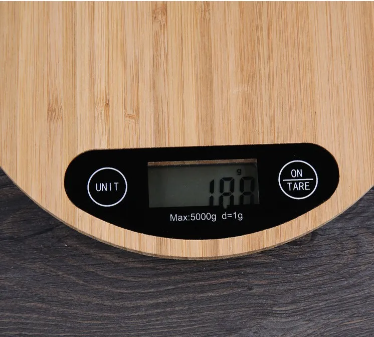 5 кг деревянные кухонные весы электронные весы для взвешивания пищевых продуктов цифровой измерительный грамм точные кухонные весы